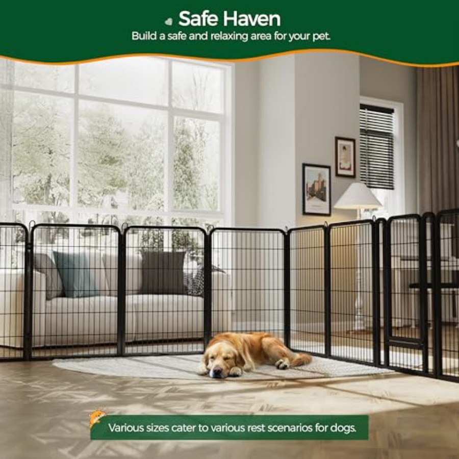 Dog Playpen Outdoor 40 inch 12 - Outdoor Camping Dog Fence reseña y precio