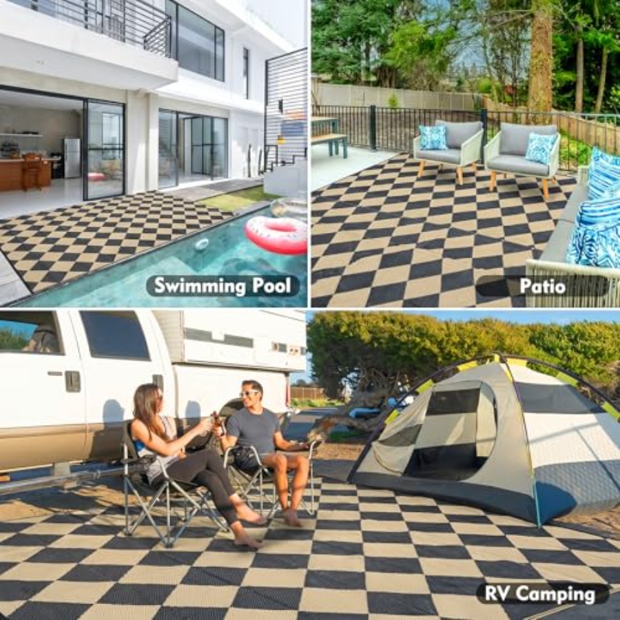 Outdoor Camping Rugs 9x18 ft W - Outdoor Camping Rugs 9X18 reseña y precio
