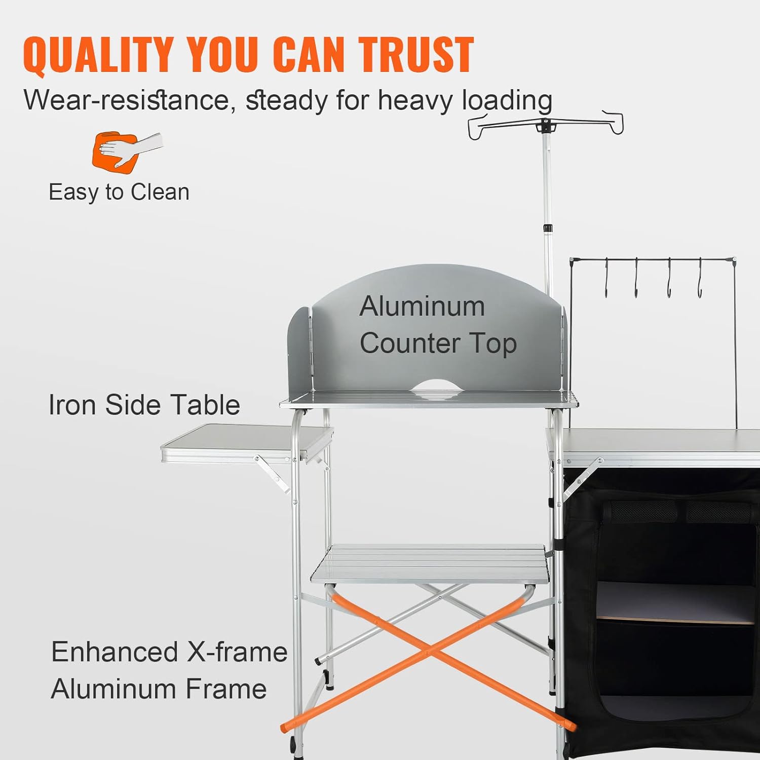 Camping Kitchen Table, Folding - Outdoor Camping Kitchen Table reseña y precio