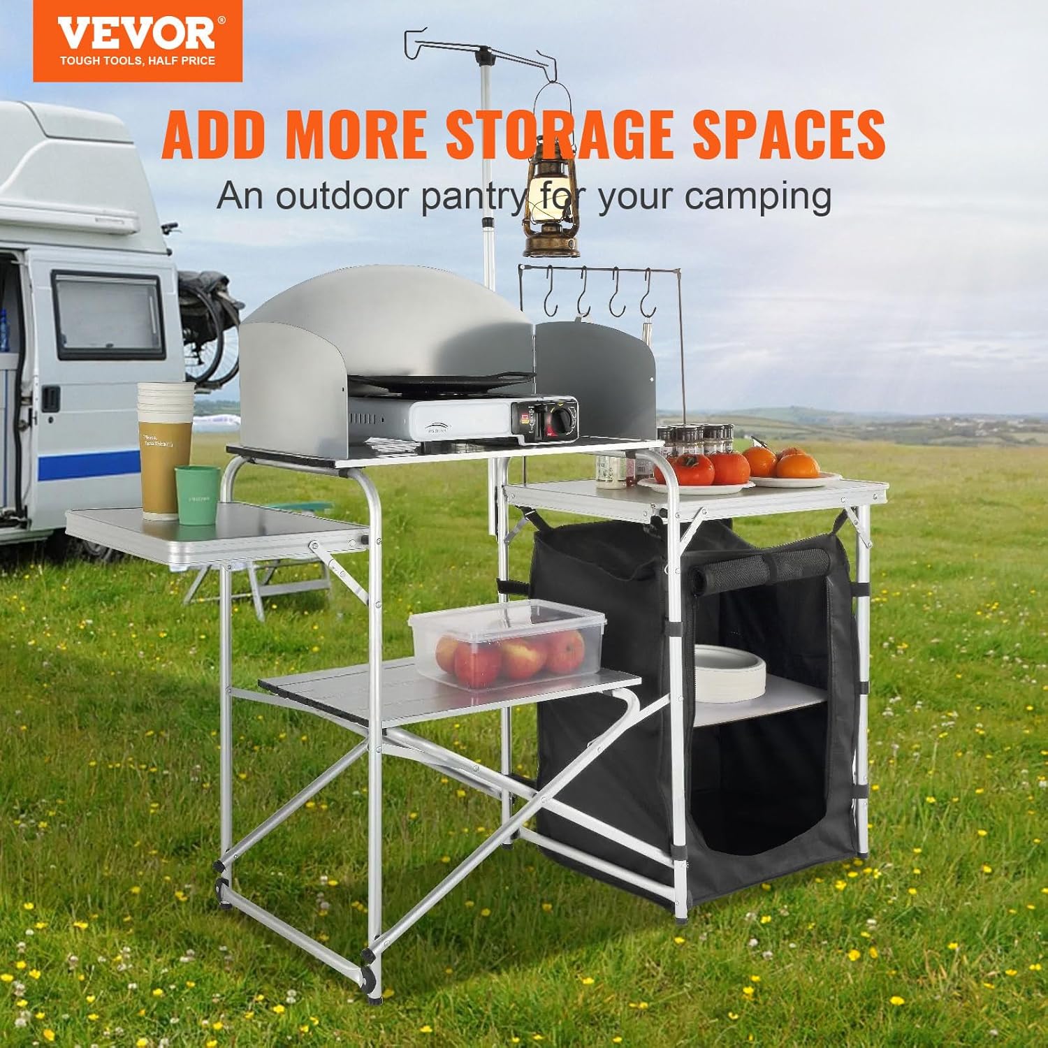 Camping Kitchen Table, Folding - Outdoor Camping Kitchen Table reseña y precio