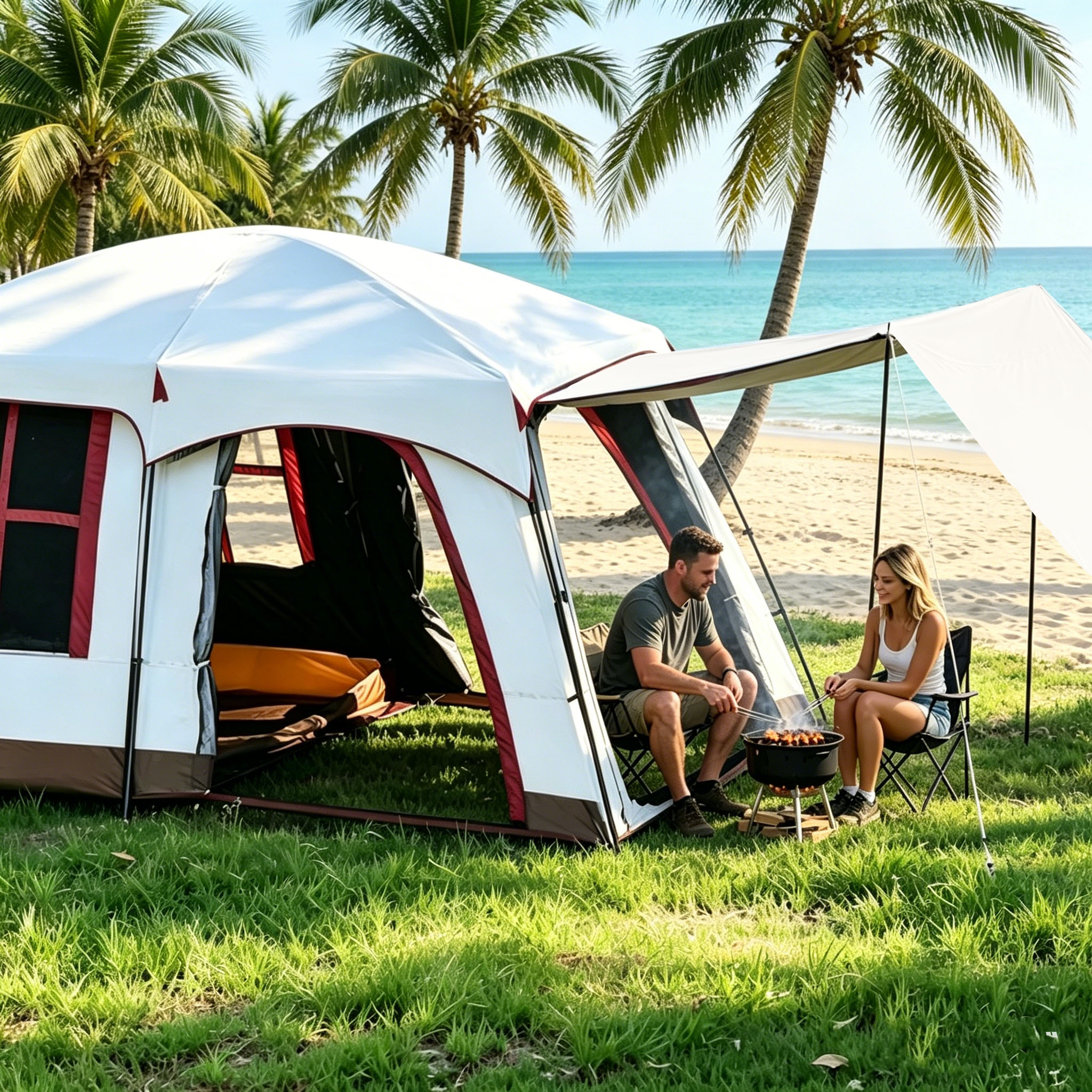 Multifunctional SUV Rear Tent  - Outdoor Camping Car Tail Tent reseña y precio
