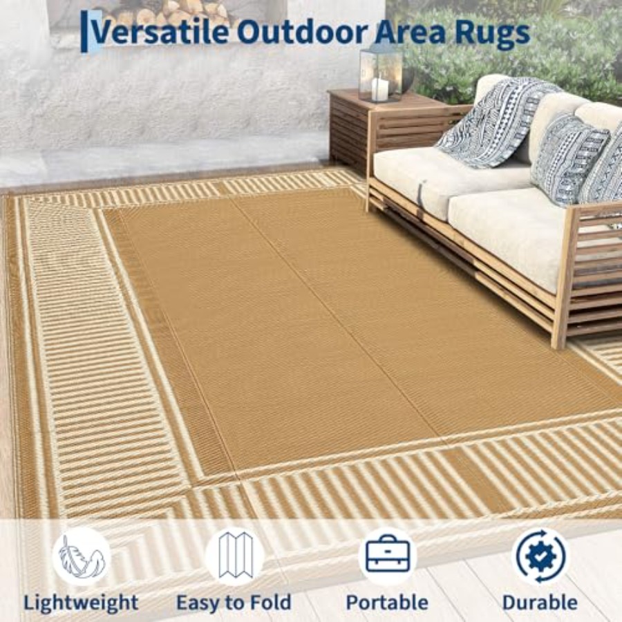Outdoor Rug 9x18 for Patio Bac - Outdoor Camping Rugs 9X18 reseña y precio