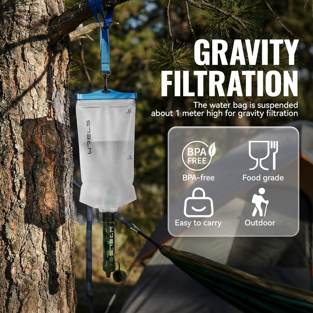 WRELS Outdoor Portable Water F - Portable Water Filter reseña y precio