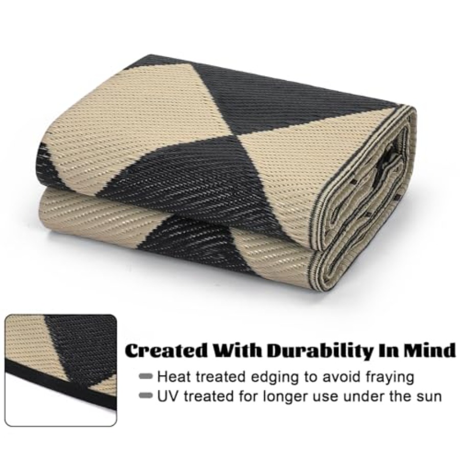 Outdoor Plastic Straw Rug 9x18 - Outdoor Camping Rugs 9X18 reseña y precio