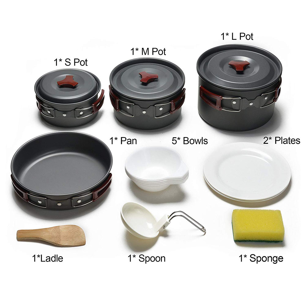 Outdoor Camping Cookware Kit N - Outdoor Camping Kitchen Table reseña y precio