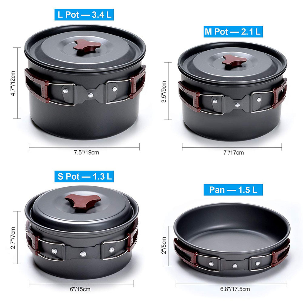 Outdoor Camping Cookware Kit N - Outdoor Camping Kitchen Table reseña y precio