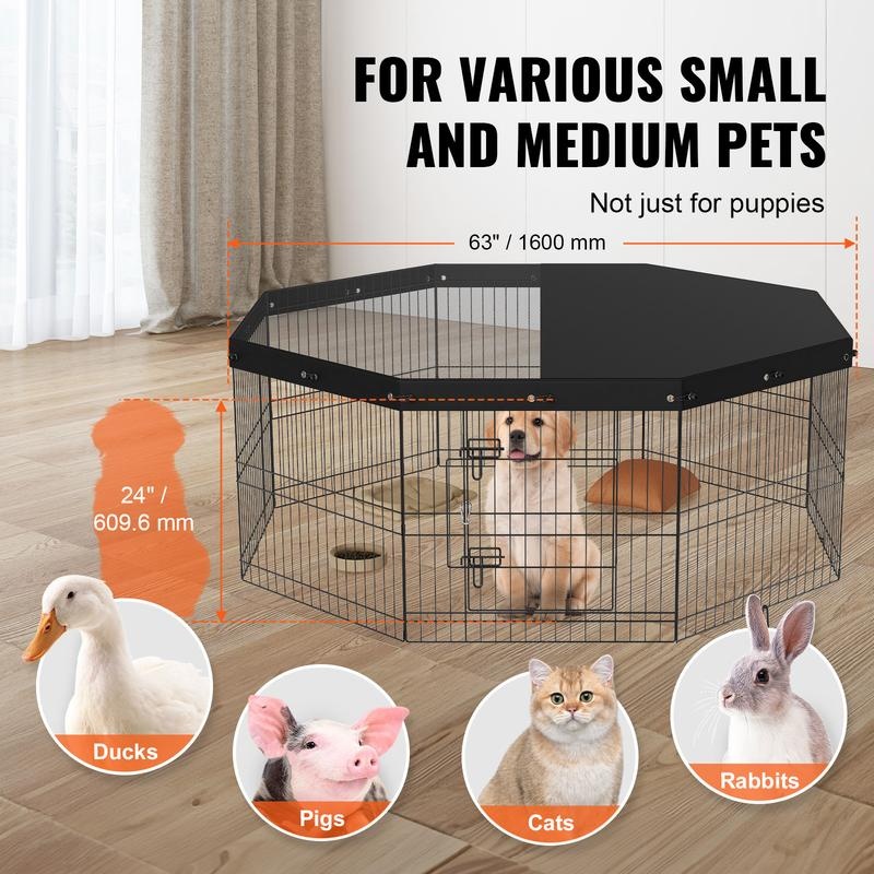 8-Piece Foldable Metal Dog Pen - Outdoor Camping Dog Fence reseña y precio