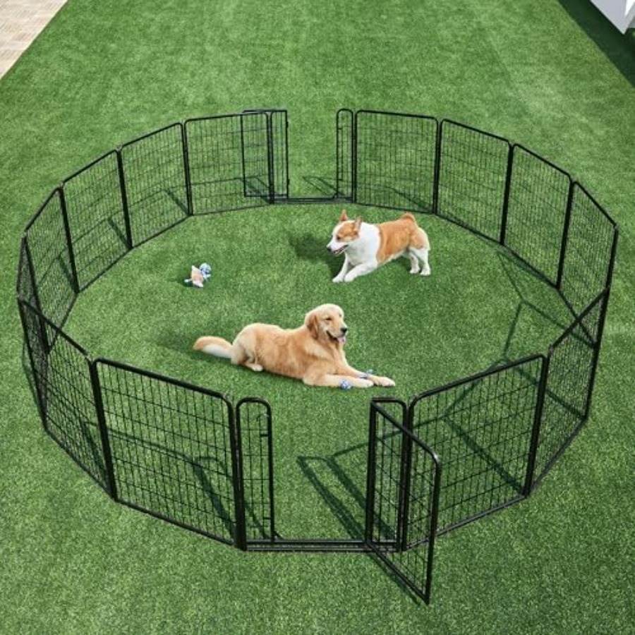 Dog Playpen Outdoor Puppy Exer - Outdoor Camping Dog Fence reseña y precio