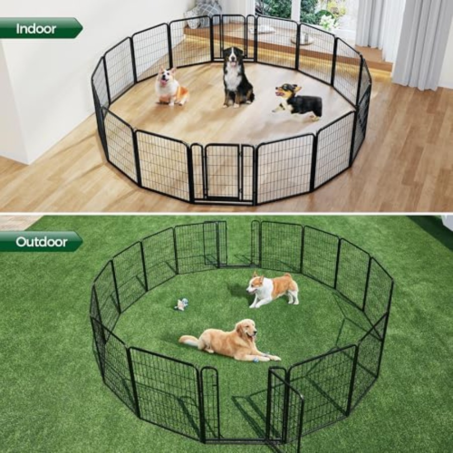 Dog Playpen Outdoor Puppy Exer - Outdoor Camping Dog Fence reseña y precio