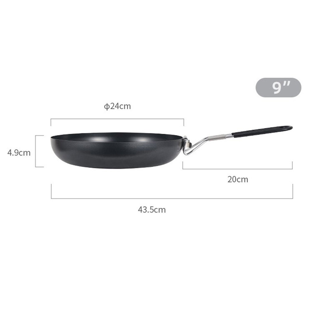Camping Non Stick Frying Pan 9 - Cooking Outdoor Camping reseña y precio