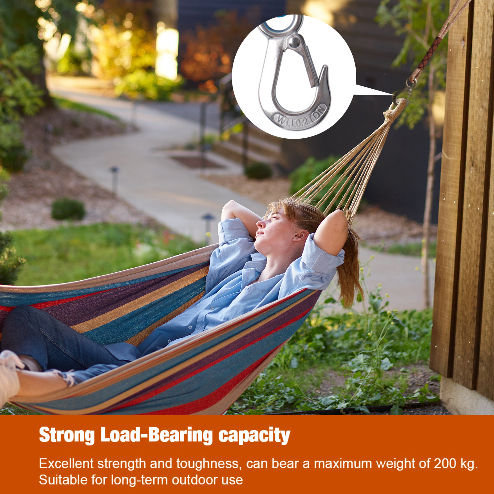 Swing Suspension Strap with He - Camping Hammock reseña y precio