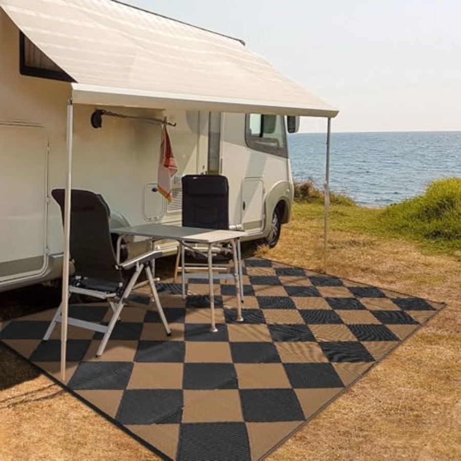 Outdoor Plastic Straw Rug 9x18 - Outdoor Camping Rugs 9X18 reseña y precio