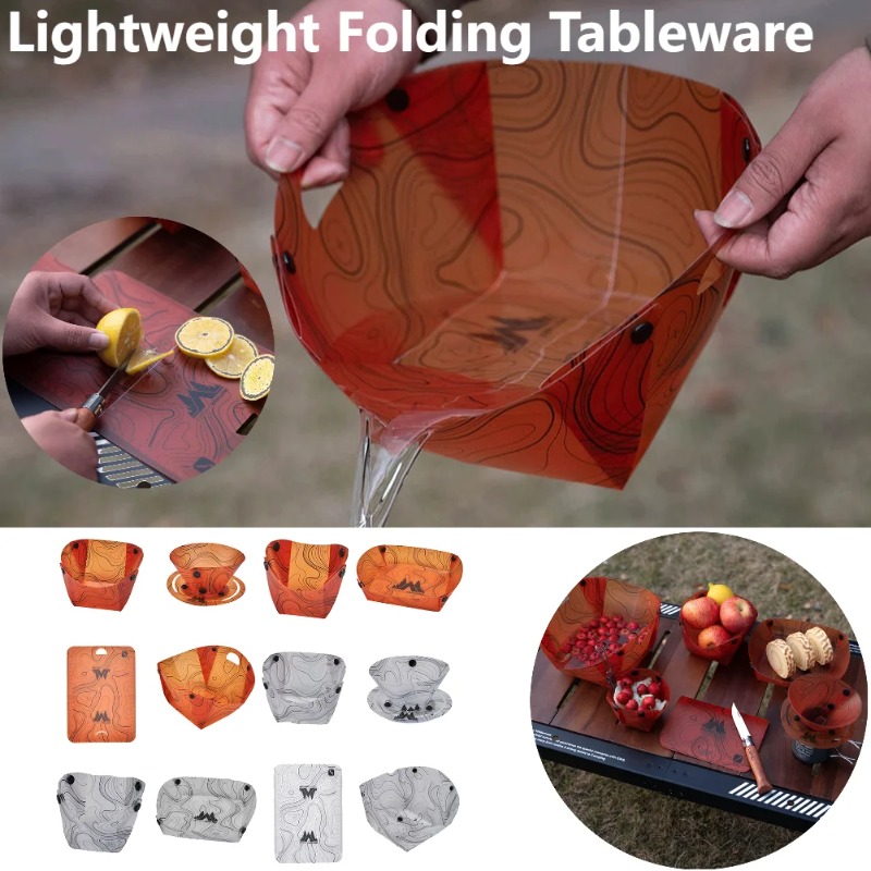 Foldable Camping Tableware Por - Outdoor Camping Kitchen Table reseña y precio