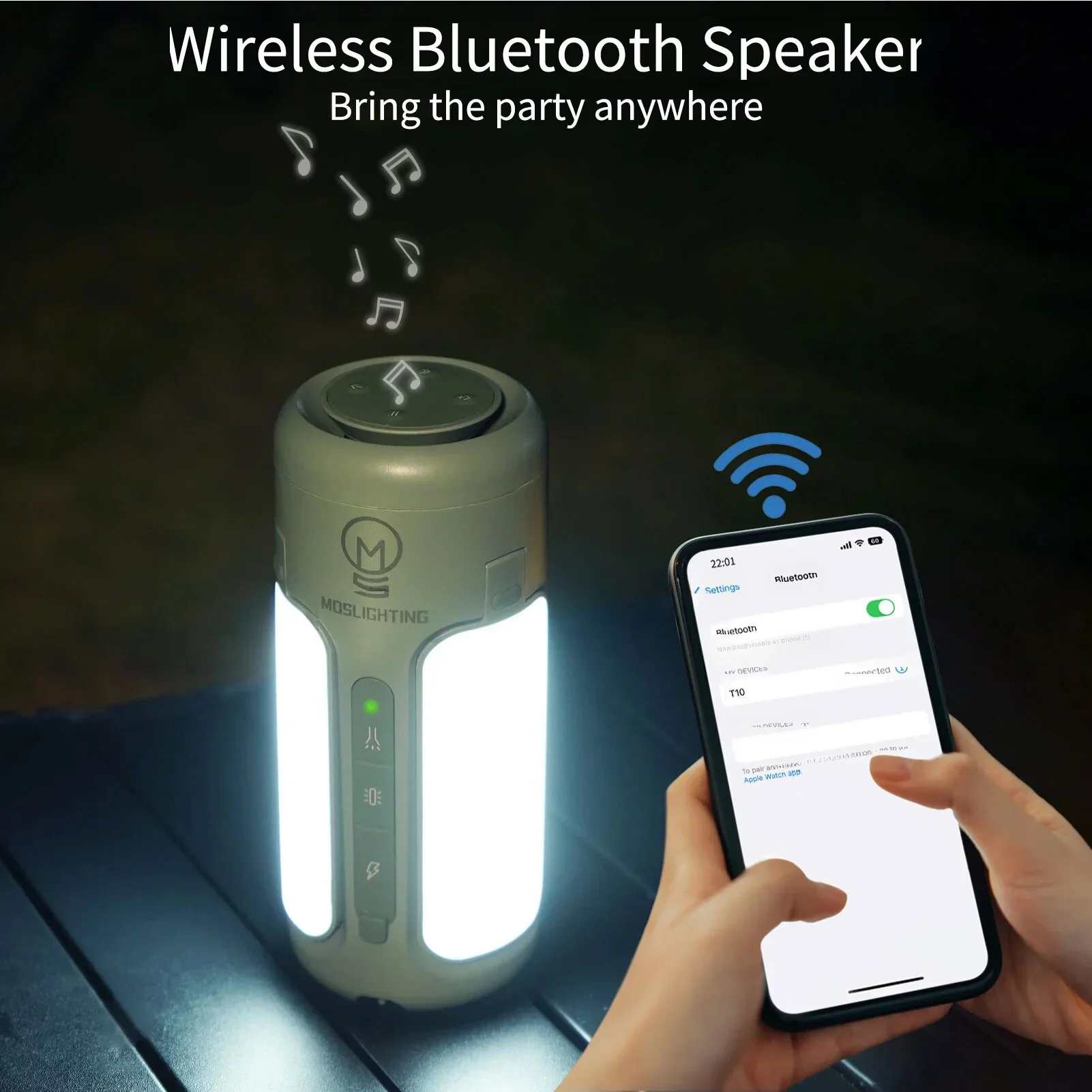 MOSLIGHTING Portable Bluetooth - Zd Outdoor Camping reseña y precio